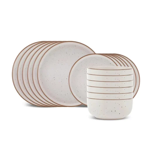 Online Chicago Dot 18-Piece Stoneware Dinner Set for 6 People, Multi See All Dinner Sets|Stoneware Dinner Sets