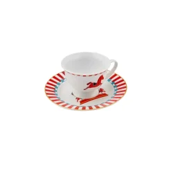 Outlet Circus 2 Piece Espresso Turkish Coffee Cup Set for 1 People, 90ml, Multi Espresso & Turkish Coffee Cup Sets
