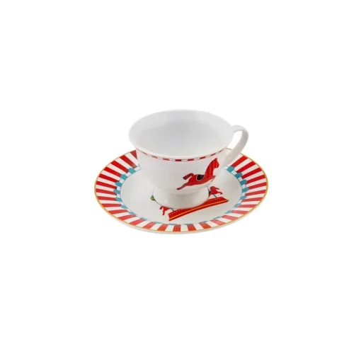 Outlet Circus 2 Piece Espresso Turkish Coffee Cup Set for 1 People, 90ml, Multi Espresso & Turkish Coffee Cup Sets