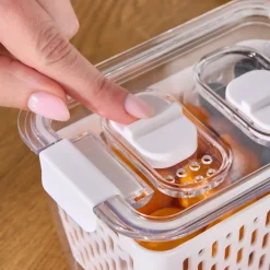Online Citrus Vegetable / Fruit Storage Container, M, White Storage Containers