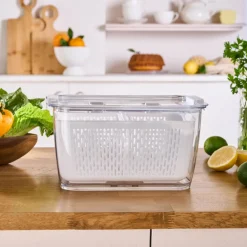 Outlet Citrus Vegetable / Fruit Storage Container, XL, White Storage Containers