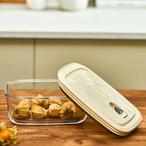 Discount Cream Vacuum Storage Container, 0.83L, Transparent Storage Containers