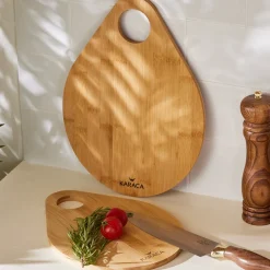 Sale Damla 2 Piece Bamboo Chopping Board Set, Wood Chopping Boards