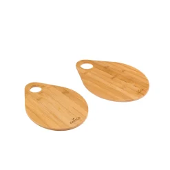 Sale Damla 2 Piece Bamboo Chopping Board Set, Wood Chopping Boards