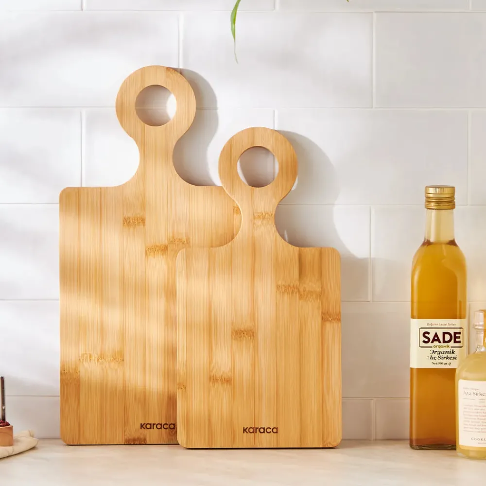 Sale Dara 2 Piece Bamboo Chopping Board, Wood Chopping Boards