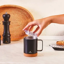 New Darkness Stainless Steel Flask, 360ml, Black Stainless Steel Flasks
