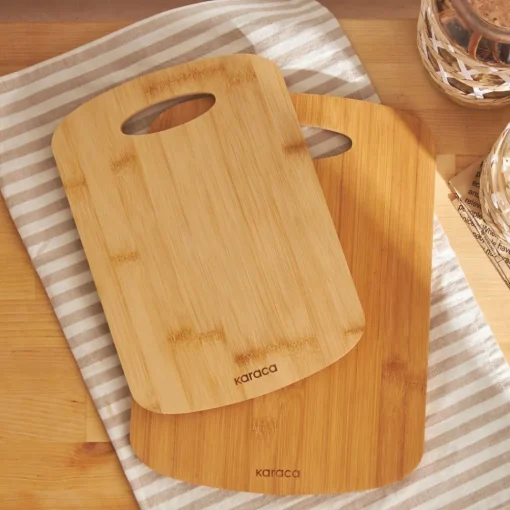 Best Defne 2 Piece Bamboo Chopping Board, Wood Chopping Boards