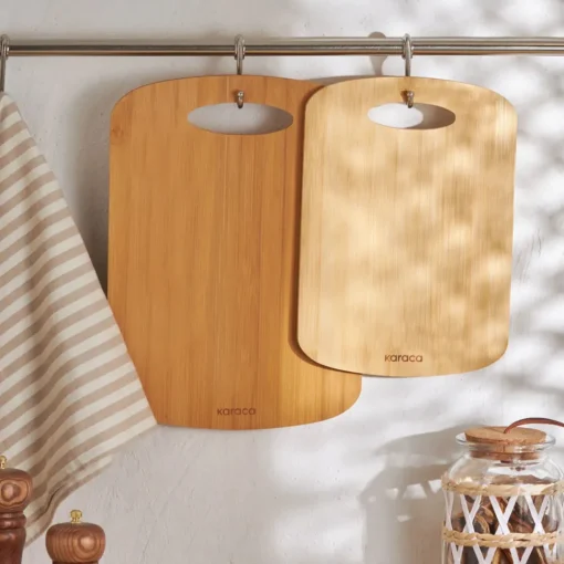 Best Defne 2 Piece Bamboo Chopping Board, Wood Chopping Boards