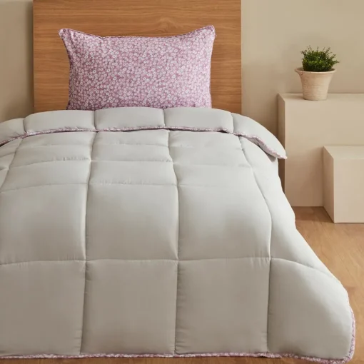 Online Dexie Comforter Set, Single, 50x70cm, Green Duvets