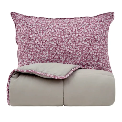 Online Dexie Comforter Set, Single, 50x70cm, Green Duvets