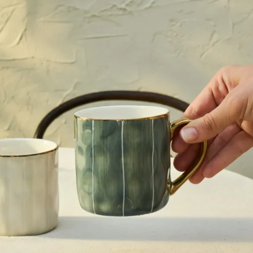 New Diego 2 Piece Stoneware Mug Set, 350ml, Multicolour Mugs