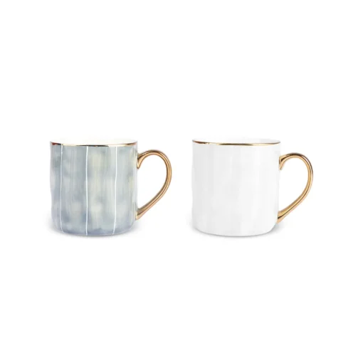 New Diego 2 Piece Stoneware Mug Set, 350ml, Multicolour Mugs