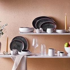 Sale Earth Collection New Galactic Reactive Glaze Large Serving Platter, 36cm, White Serving Platters