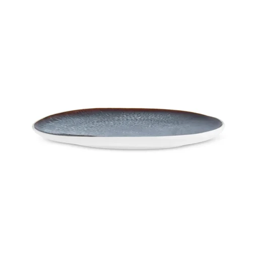 Clearance Earth Collection New Galactic Reactive Glaze Dinner Plate, 27cm, White Dinner Plates