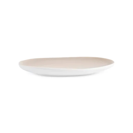 Sale Earth Collection New Cupid Dessert/Side Plate, 22cm, Beige White Side Plates
