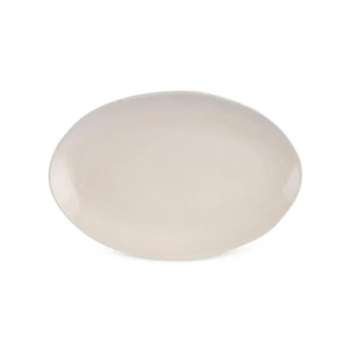 Hot Earth Collection New Cupid Serving Platters, 24cm, Beige White Serving Platters