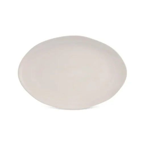 Hot Earth Collection New Cupid Serving Platters, 30cm, Beige White Serving Platters