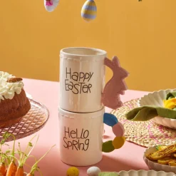 Outlet Easter 25 Dolomite Happy Easter Mug, 540ml, Pink White Mugs