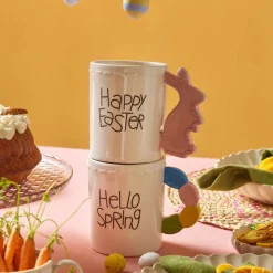 Outlet Easter 25 Dolomite Happy Easter Mug, 540ml, Pink White Mugs