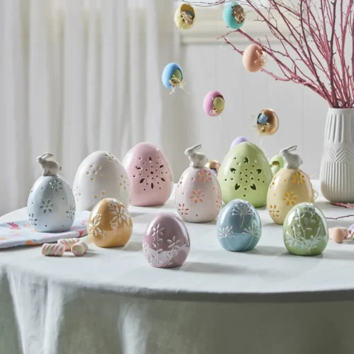 Discount Easter Ceramic Decorative Trinket, 9cm, Green Ornaments
