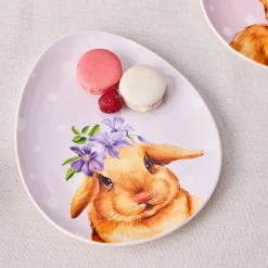 Online Easter 4-Piece Bone China Serveware Set for 4 People, Multi Side Plates