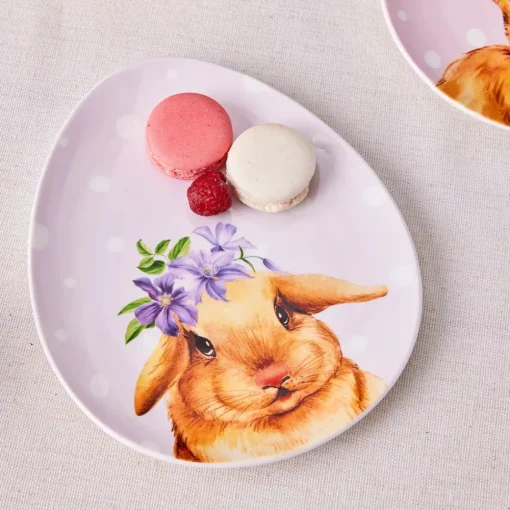 Online Easter 4-Piece Bone China Serveware Set for 4 People, Multi Side Plates