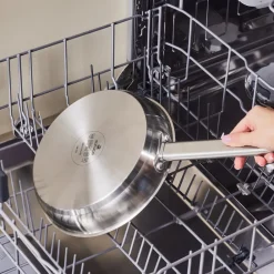 New Elite Stainless Steel Induction Frying Pan, 24cm, Silver Pans|Induction Cookware