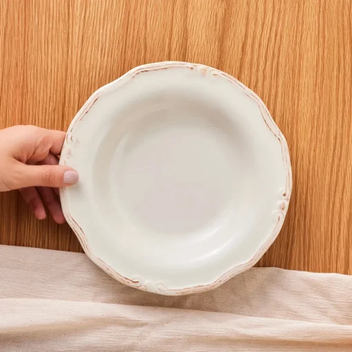 Online Elizabeth Ceramic Pasta Bowl, 22cm, Ecru Pasta Bowls