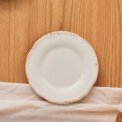 Hot Elizabeth Ceramic Side Plate, 20cm, Ecru Side Plates