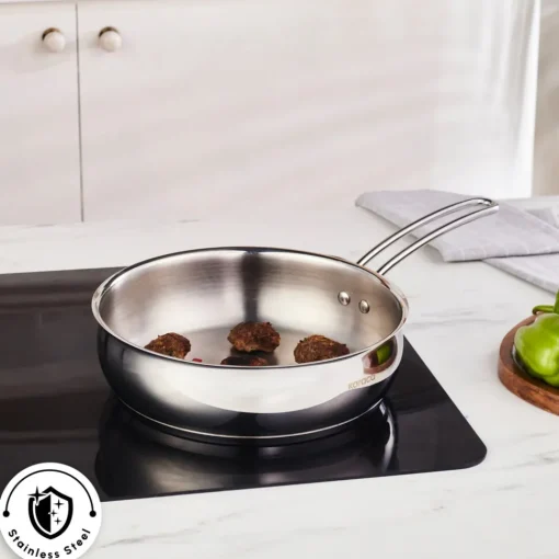 Emirgan Steel Pan, 24cm, Silver Pans