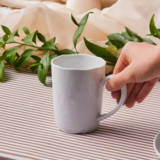 Outlet Epsilon Porcelain Mug, 414ml, White Mugs