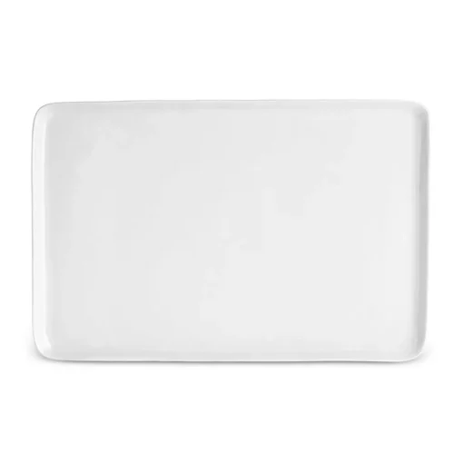 New Epsilon Porcelian Rectangle Serving Platter, 44cm, White Serving Platters