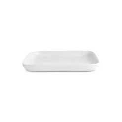 New Epsilon Square Porcelain Dessert/Side Plate, 13cm, White Side Plates