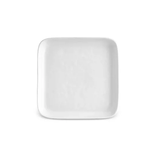 New Epsilon Square Porcelain Dessert/Side Plate, 13cm, White Side Plates