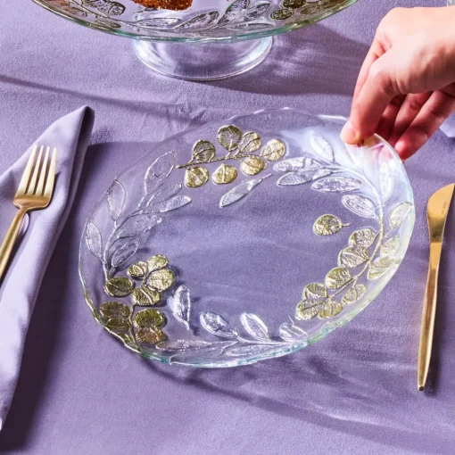 Online Eucaliyptus 7-Piece Glass Serveware Set for 6 People, Brown See All Serveware Sets|Glass Serveware Sets