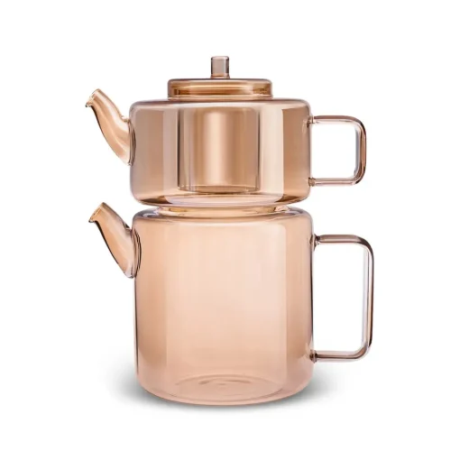 Discount Flat Borosilicate Glass Teapot, Amber Turkish Coffee Pots|Turkish Teapots