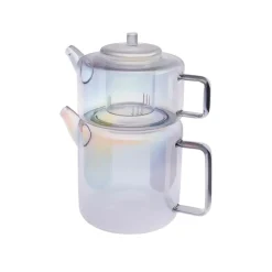 Outlet Flat Borosilicate Glass Teapot, Multi Turkish Coffee Pots|Turkish Teapots