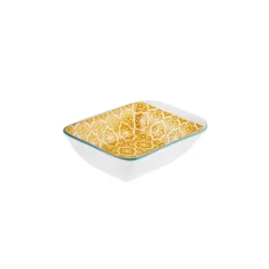 Hot Floral Porcelain Rectangle Snack/Sauce Bowl, 10cm, Bowls