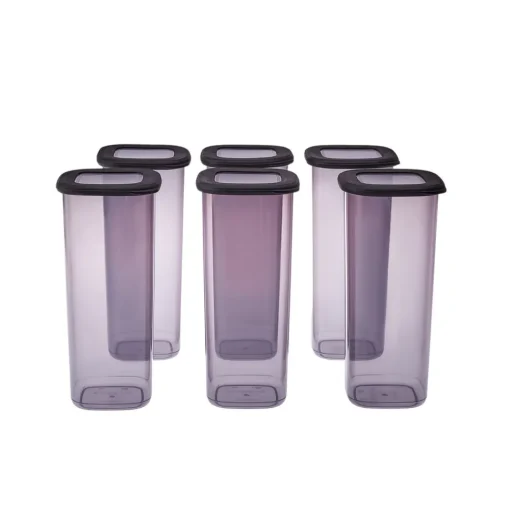 New Forbs 6-Piece Storage Container, 1750ml, Anthratice Storage Containers