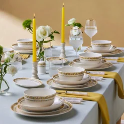 Outlet Forever Bone China Bondi 53-Piece Dinner Set for 12 People, Multi See All Dinner Sets|Bone China Dinner Sets