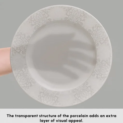 New Forever Bone China New Olio 53-Piece Dinner Set for 12 People, White See All Dinner Sets|Bone China Dinner Sets