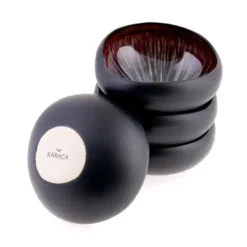 Hot Galactic 4-Piece Reactive Glaze Bowl Set, Bowls