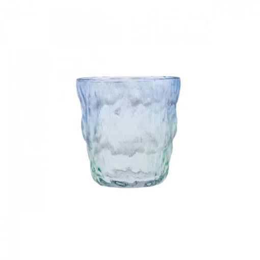 New Glacier Glass Tumbler Glass, 287ml, Transparent Blue Green Tumbler Glasses