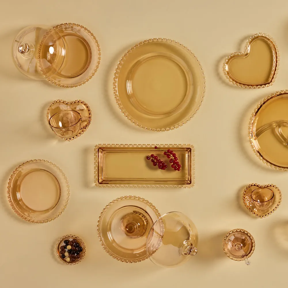 Clearance Glory Glass Small Serving Platter, 25cm, Serving Platters