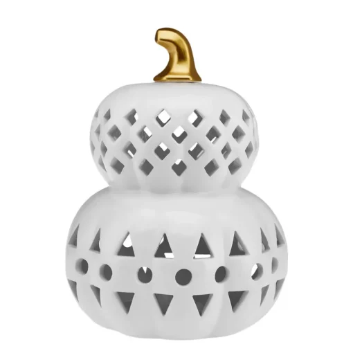 Outlet Halloween Led Light Trinket, 24cm, White Gold Ornaments