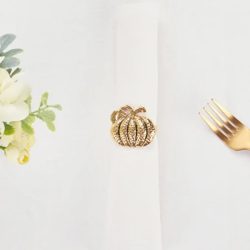 Online Halloween Pumpkin Napkin Ring Set, 4 Piece, 6.5cm, Multi Napkin Rings