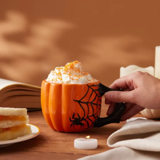 Sale Halloween Spider Ceramic Mug, 500ml, Multicolour Mugs