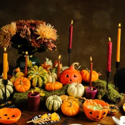 Discount Halloween Tiny Pumpkin Ceramic Snack Bowl, 8cm, Orange Bowls