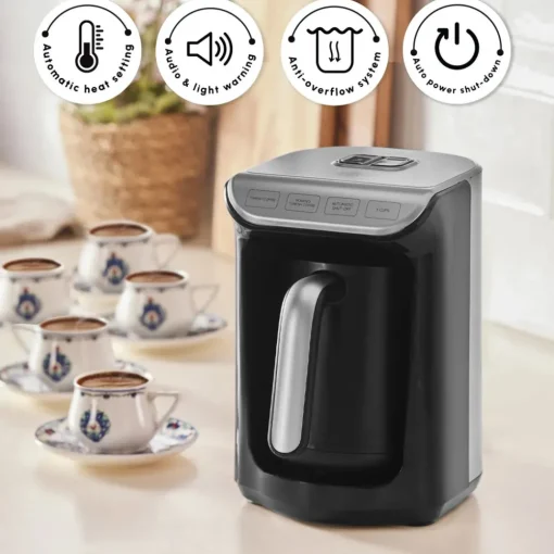 Clearance Hatır Köz Turkish Coffee Maker, 535W, Anthracite Coffee Machines|Turkish Coffee Maker