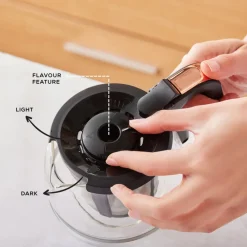 Hot Hatır Plus Mod 5 in 1 Tea, Coffee Maker and Milk Steamer, 1385W, Black Copper Turkish Coffee Maker|Coffee Machines